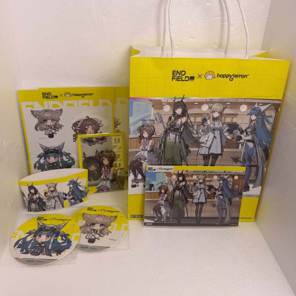 Arknights Endfield X Happy Lemon Limited Edition Merch Full Set With Bag